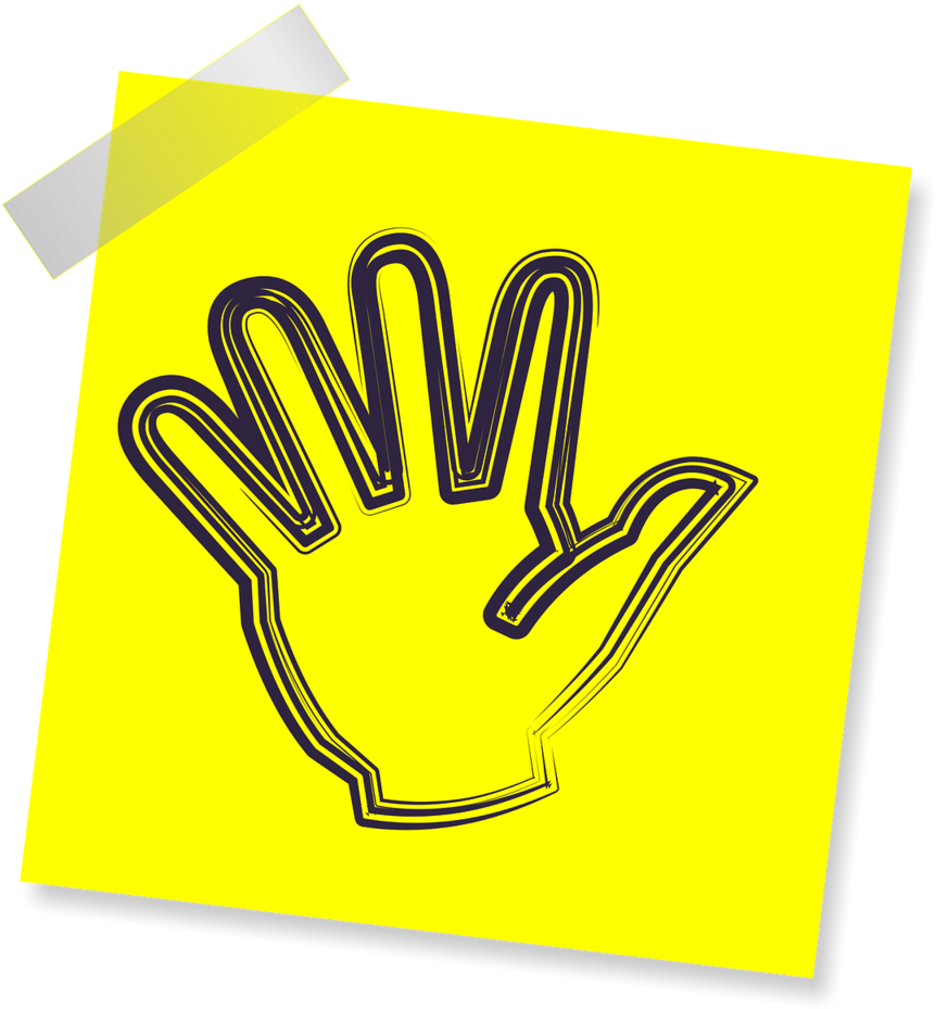 Hand Palm Sign - Sign (1024x1024), Png Download