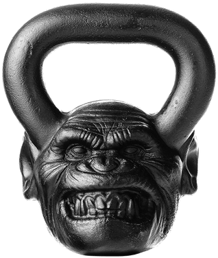 Chip-resistant, Perfectly Balanced Kettlebells From - Onnit Primal Bell Chimp 36 Lb (439x597), Png Download