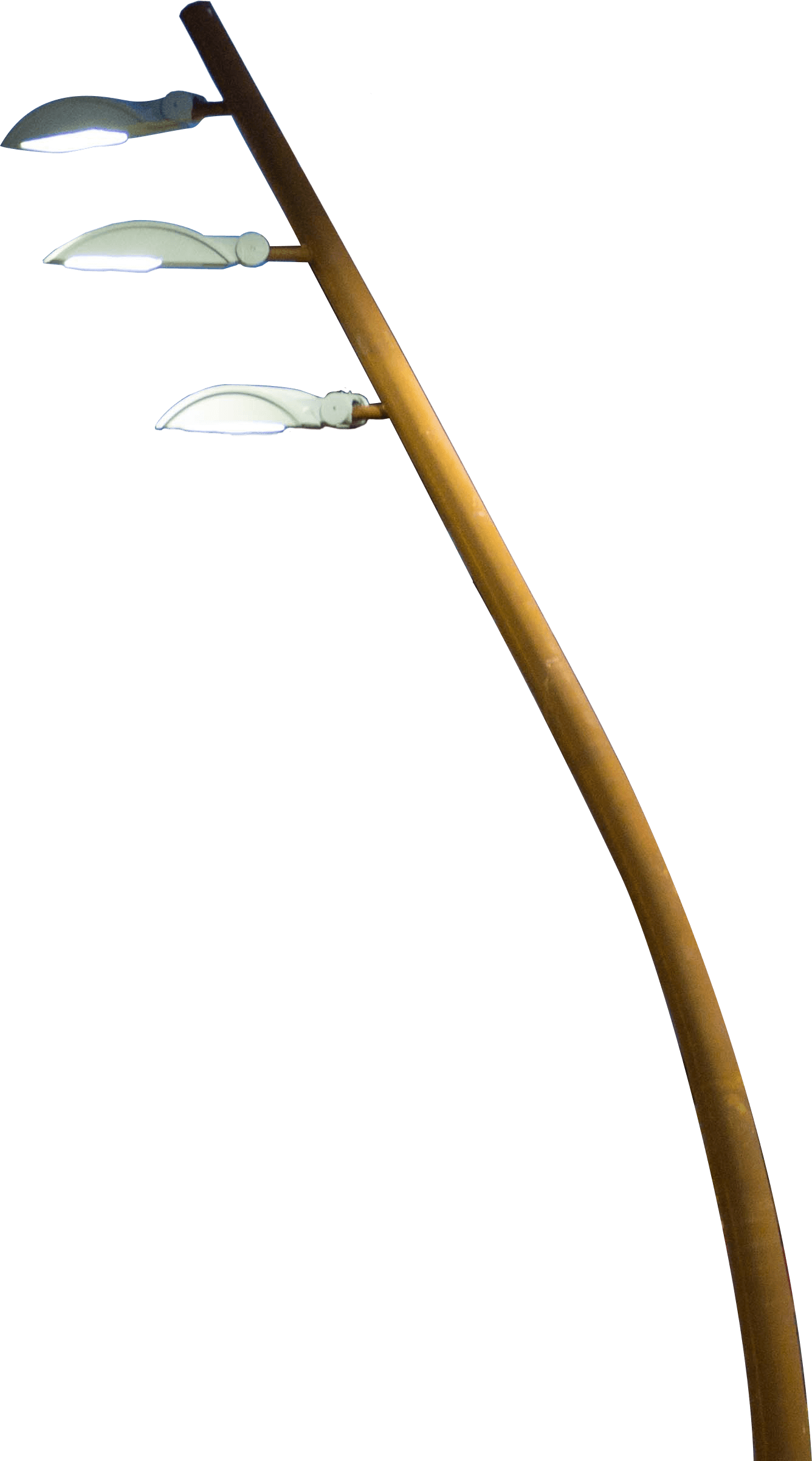 Structura Light Post - Wood (1336x2403), Png Download