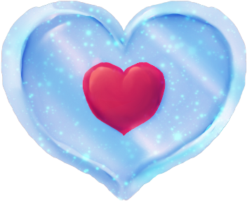 Heart Piece Container Tumblr - Heart (381x335), Png Download