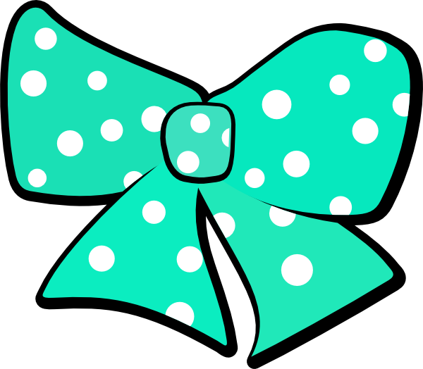 Bow With Polka Dots Clip Art At Clkercom Vector Online - Minnie Mouse Ribbon Png (600x524), Png Download