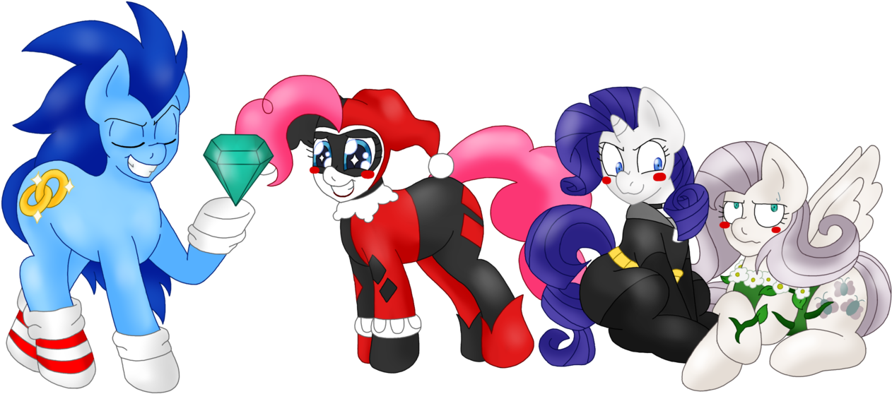 Blackbewhite2k7, Catwoman, Chaos Emerald, Crossover, - Sonic The Hedgehog (1280x582), Png Download