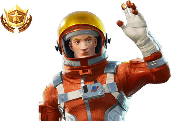 Fortnite Orange Astronaut Skin (635x401), Png Download