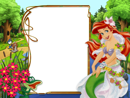 Princess Ariel - Marcos De La Princesa Ariel (498x373), Png Download