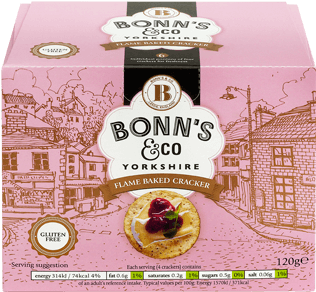 Bonn's & Co Gluten Free Cracker - Bonns And Co Bonns And Co Flame Baked Cracker 162g (350x350), Png Download