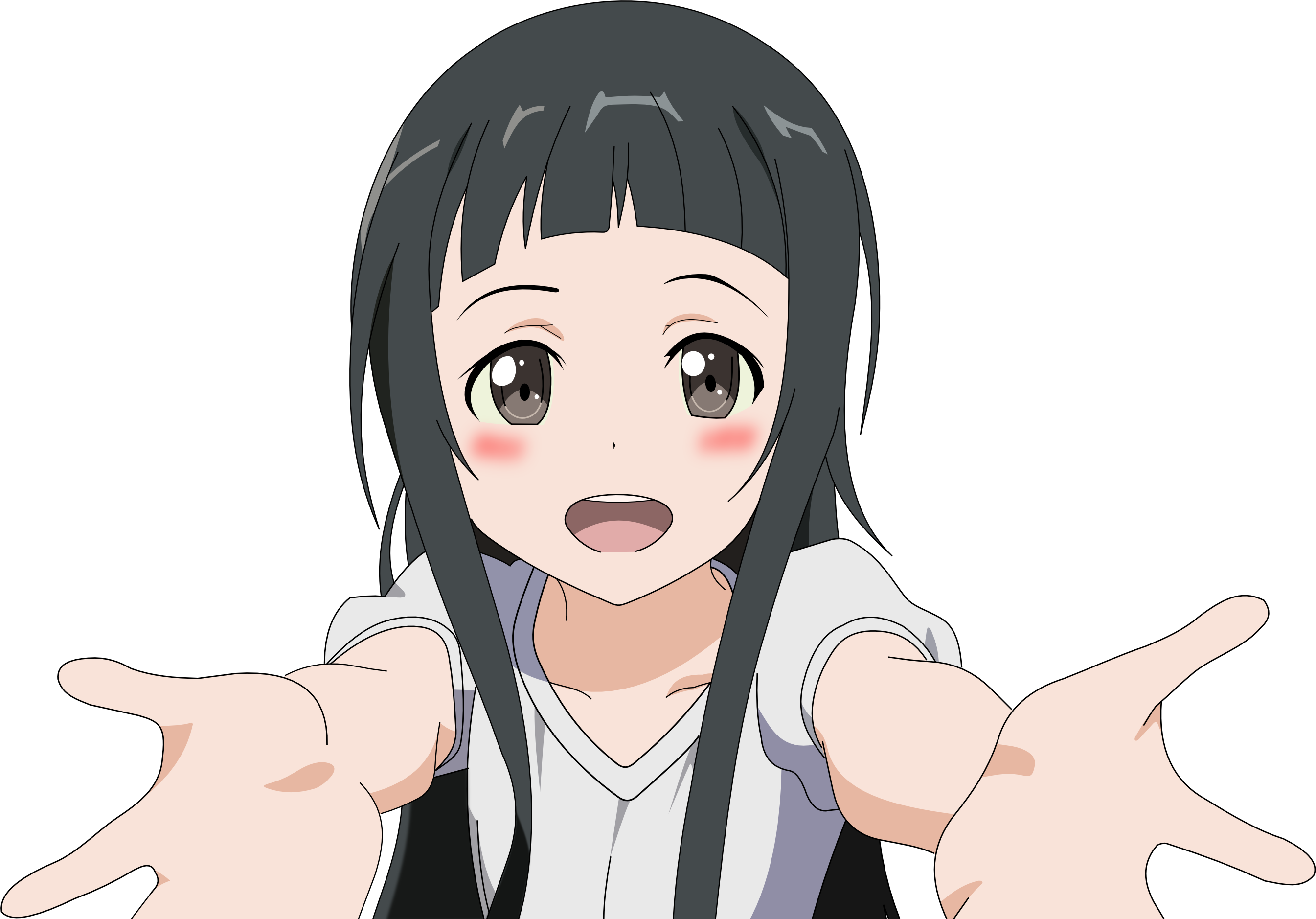 Higher Quality - Sword Art Online Chibi Yui (2692x1884), Png Download