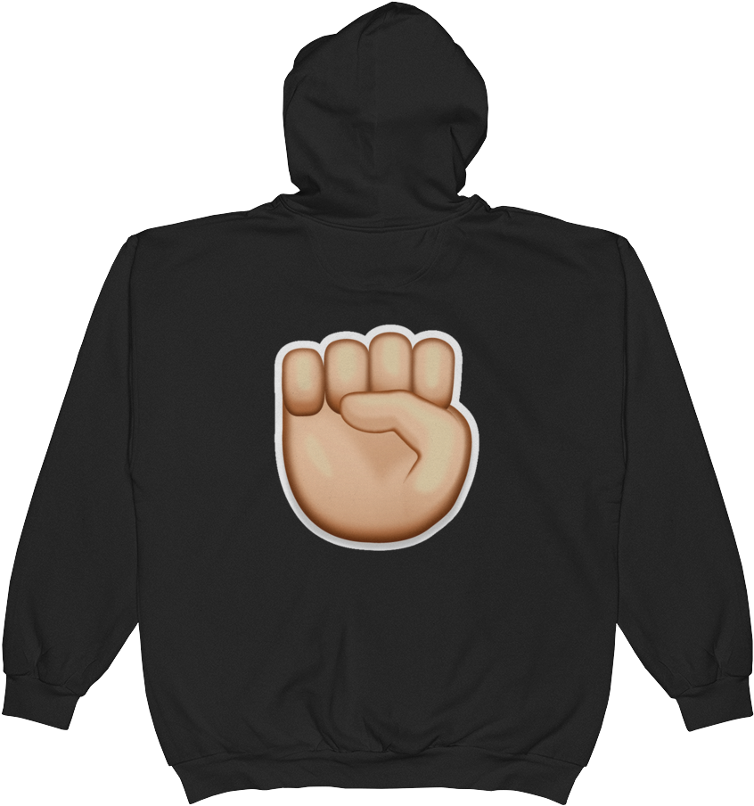 Emoji Zip Hoodie - Hoodie (1000x1000), Png Download