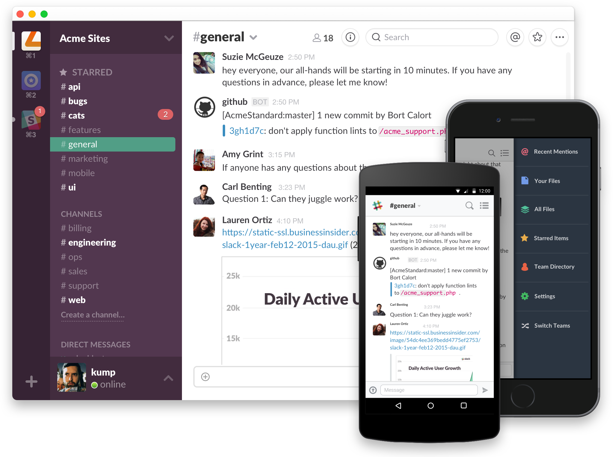 Slack Now Lets You Use Emojis To Acknowledge Or Approve - Slack Messaging App (2048x1536), Png Download