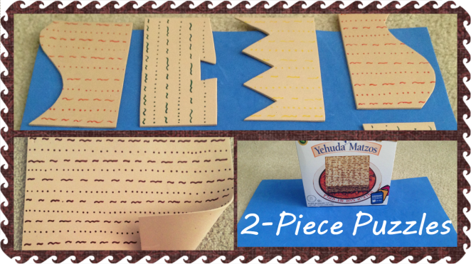 Diy Montessori Inspired Passover Matzah Puzzles - Leather (662x372), Png Download