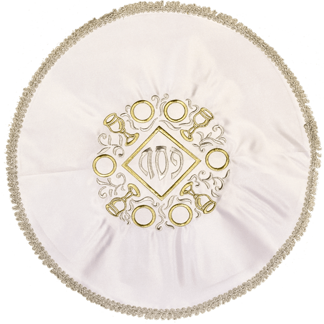 An Embroidered Passover Cover Loaded With Meaning - Circle (650x650), Png Download