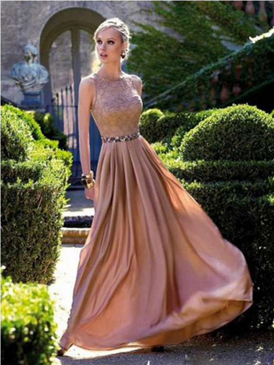Round Prom Dresses, Coral Long Prom Dresses, Prom Dresses - Long Princess Prom Dress (750x750), Png Download
