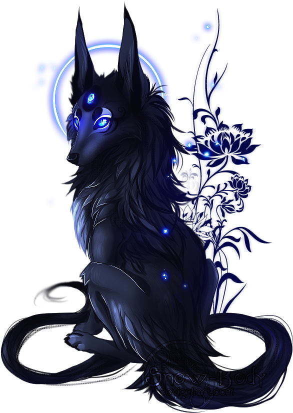 89 Images About Wolf💙 On We Heart It - Fantasy Wolf Drawings (626x900), Png Download