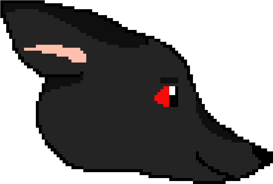 Black Wolf - Pixel Art (1010x710), Png Download