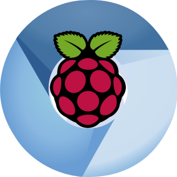 Boot Your Raspberry Pi Into A Fullscreen Browser Kiosk - Raspberry Pi Logo Blue (360x360), Png Download