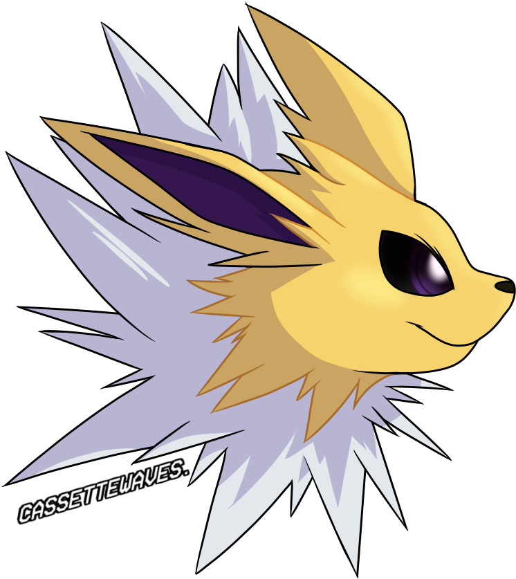 I Changed It A Bitzap Boipokemon Eeveelutions Jolteon - Cartoon (850x850), Png Download