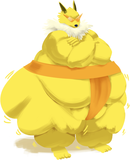 Sumo Jolteon - Cockatiel (514x628), Png Download