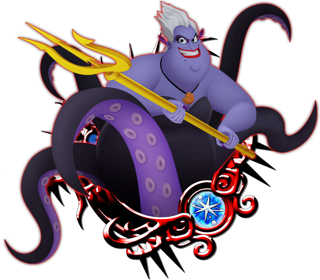 Hd Ursula - Kingdom Hearts Unchained Ursula (629x550), Png Download