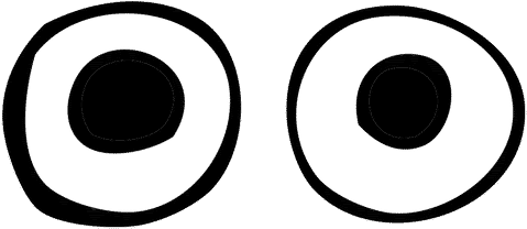 0shares - Round Eyes Png (500x500), Png Download