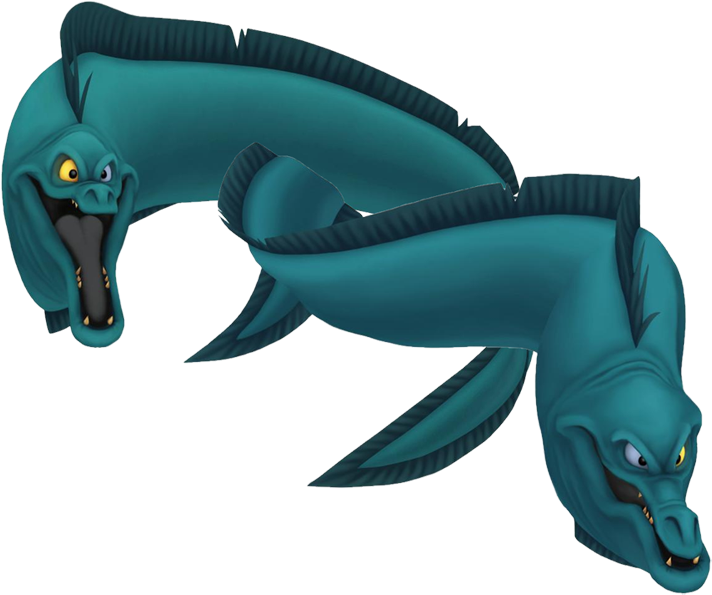 Flotsam And Jetsam Little Mermaid N - Eel The Little Mermaid (720x603), Png Download