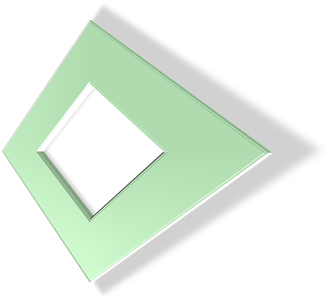 Geometric, Shape, 3d, Shadow, Diamond, Sage, Green - Shape (480x720), Png Download
