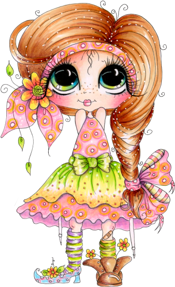 Фото, Автор Mashanbear На Яндекс - Imagenes De Ñiñas Lindas Animadas (416x600), Png Download