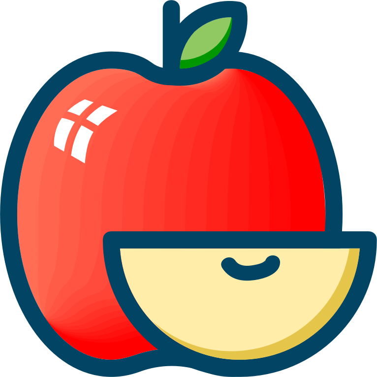Apple Computer Icons Slice Fruit - Clip Art (750x750), Png Download