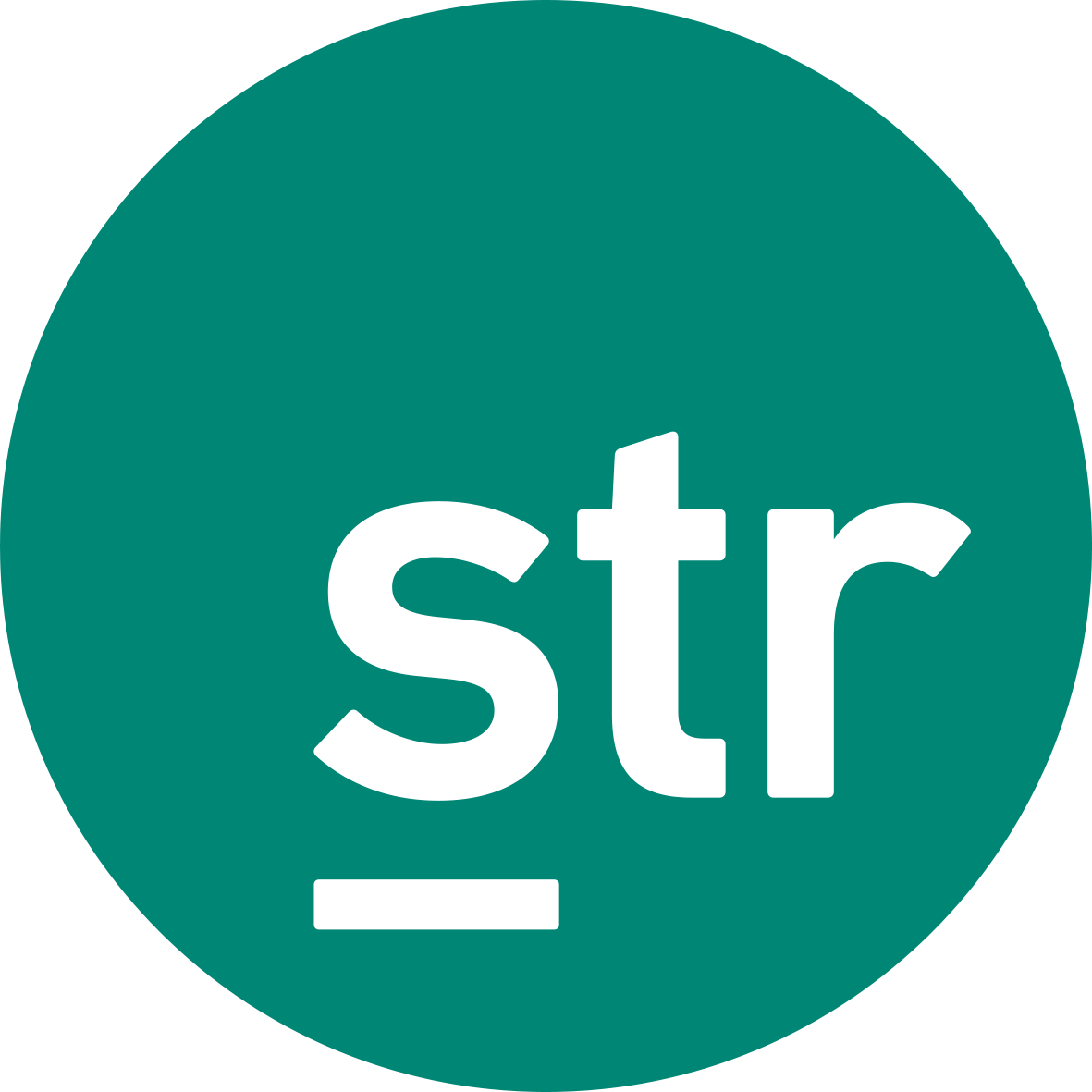 Str Flat Teal White Rgb 300dpi - Str Hotel (1181x1181), Png Download