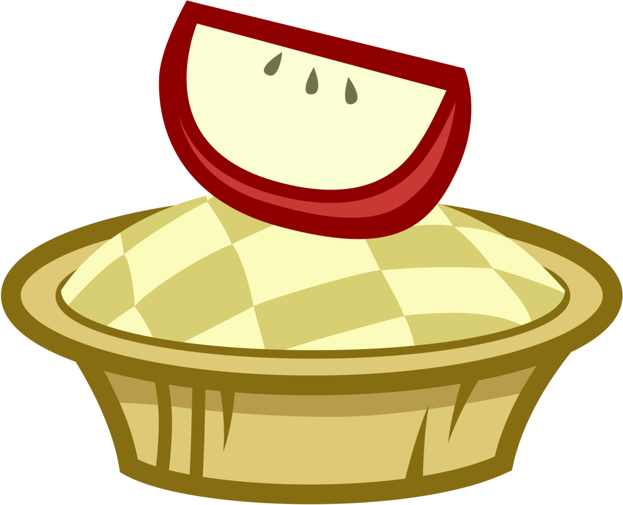 Apple Slice, Apple Tart, Artist - Apple Pie Cutie Mark (1243x1024), Png Download
