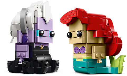 Ariel & Ursula - Ariel And Ursula Brickheadz (800x600), Png Download