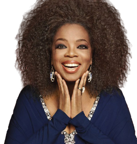 Share This Image - Oprah's Natural Hair (445x467), Png Download