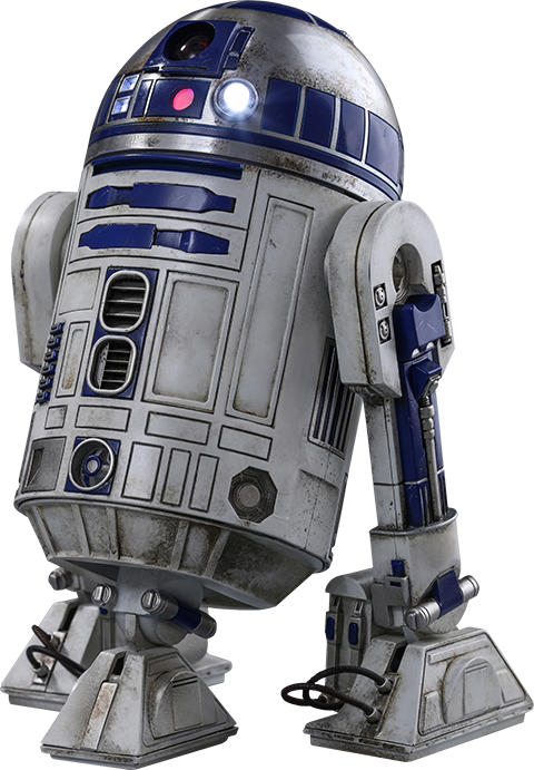R2-d2 - Hot Toys R2-d2 Star Wars: The Force Awakens Figure (480x691), Png Download