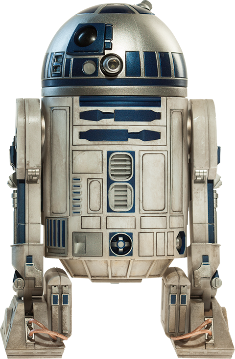 Svg Black And White Stock R D Deluxe Sixth Scale Figure - R2-d2 Deluxe Star Wars Sixth Scale Figure (480x732), Png Download