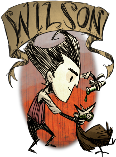 Bigwilson - Wilson From Don T Starve (561x720), Png Download