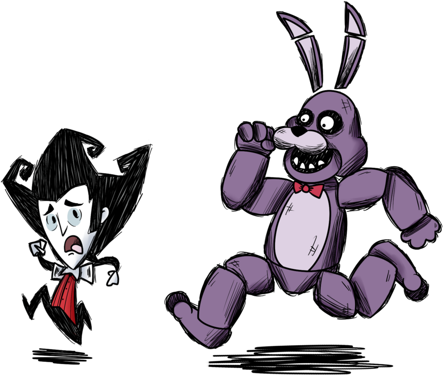 Don't Starve At Freddy's By Srpelo On Deviantart - Don T Starve At Freddy's (1000x798), Png Download