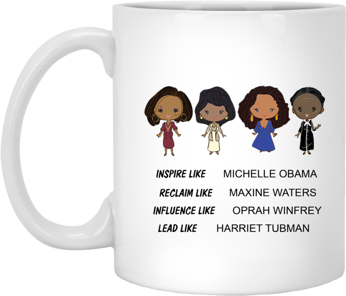Michelle Obama, Maxine Waters, Oprah Winfrey, Harriet - Mug (1155x1155), Png Download
