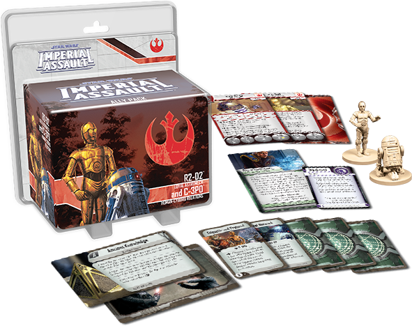 As The Title Suggests, The Stalwart Droids From The - Star Wars Imperial Assault R2d2 And C3po Ally Pack (600x469), Png Download