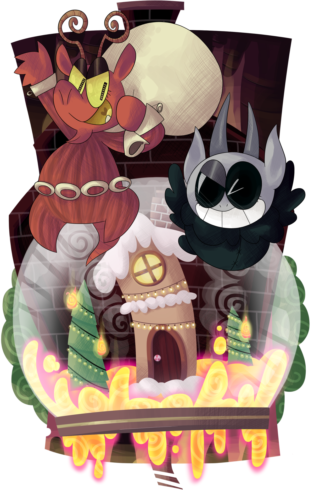 Commission For Purplemew Of Don't Starve Krampus And - Art Blog (1216x1920), Png Download