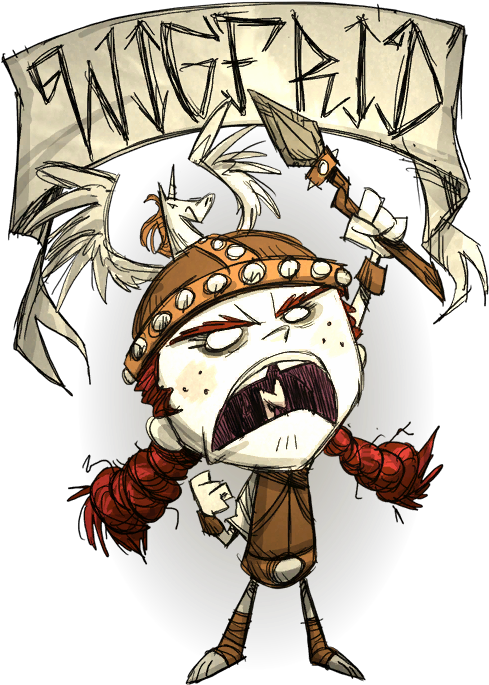 I Chose The Dress Which She Wears In Super Smash Bros - Don T Starve Wigfrid Memes (560x720), Png Download