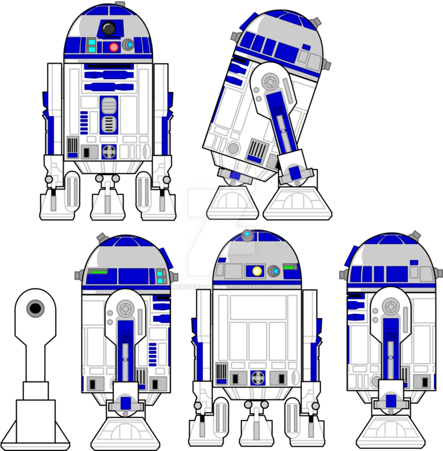 Star Wars Jpg Freeuse Library R2d2 Techflourish Collections - Model Sheet R2 D2 (879x910), Png Download