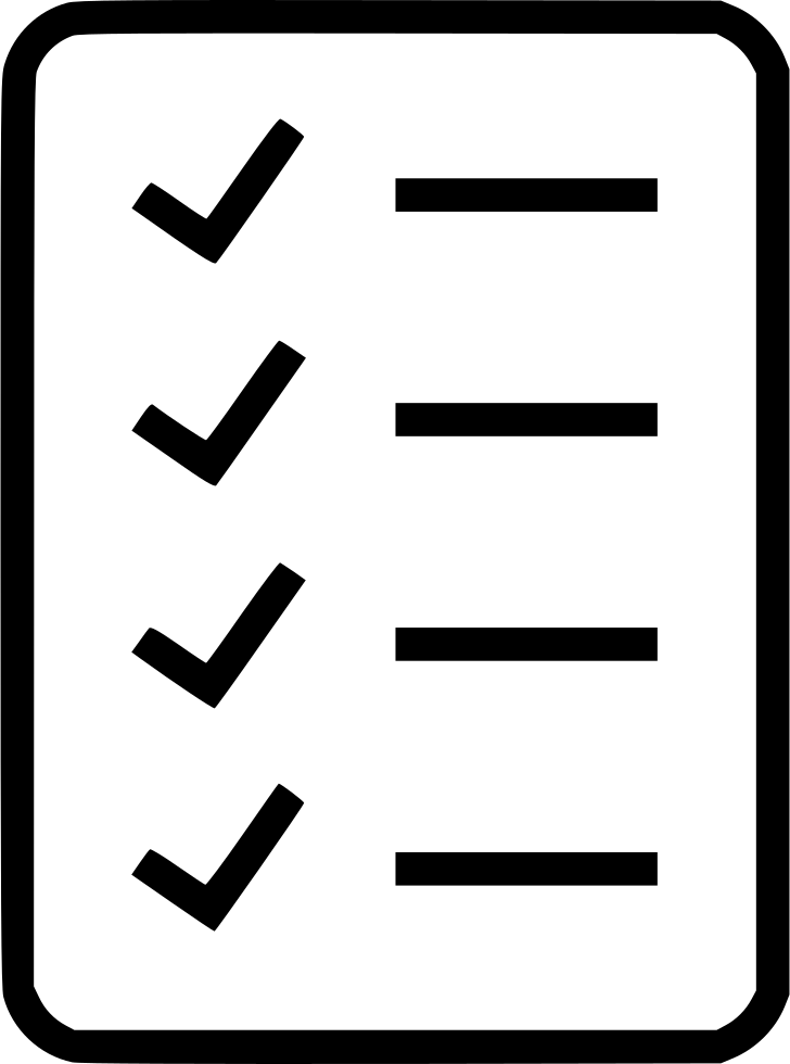 Check Marks Ok List Comments (728x980), Png Download
