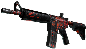 Made A Community Sticker And Gun Decal, Called Howling - Stattrak M4 Faded Zebra Battle Scarred (360x360), Png Download