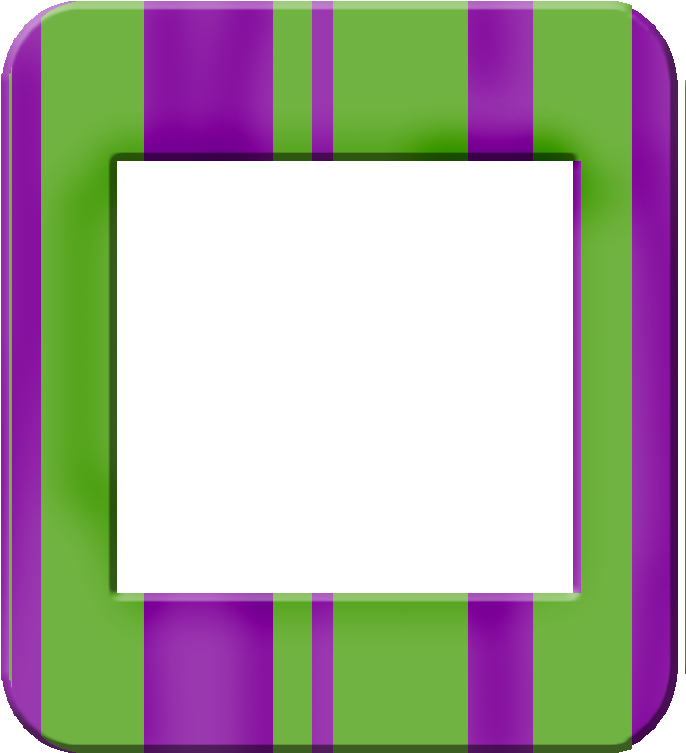 Sweet 16 Polaroid Frames - Marcos En Verde Y Morado (938x972), Png Download