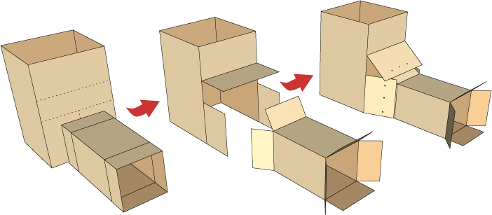 Make A Box Fort (702x307), Png Download