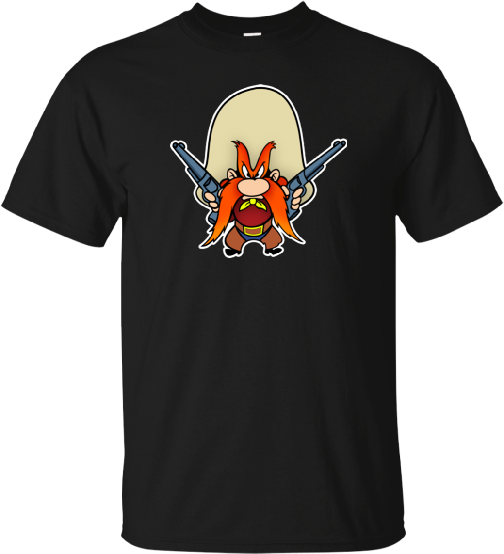 Yosemite Sam Cowboy 49er Pistol Shooting Revolvers - Taco Cat Pusheen (1155x1155), Png Download