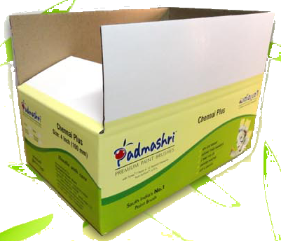 Padmashri Packaging Corrugated Boxes Manufacturer Supplier - Corrugated Printed Box Png (401x344), Png Download