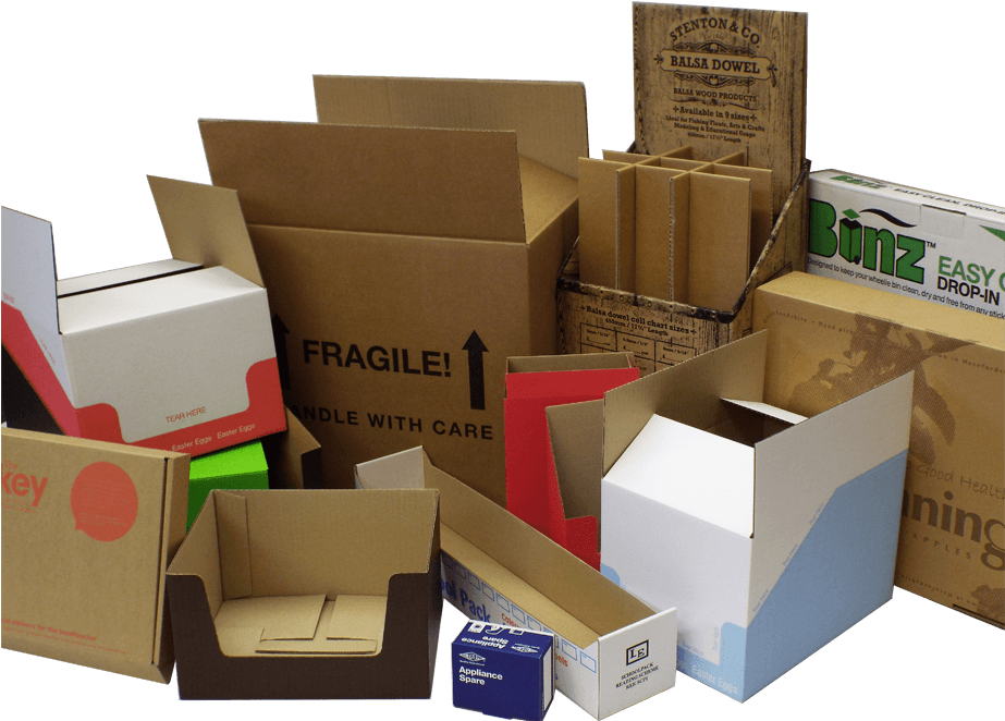 Printed Products - Printed Corrugated Box Png (922x690), Png Download