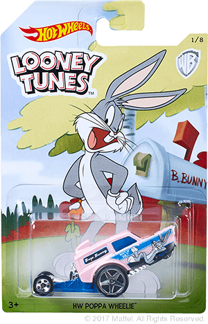 Hw Poppa Wheelie - Looney Tunes Hot Wheels Car (300x468), Png Download