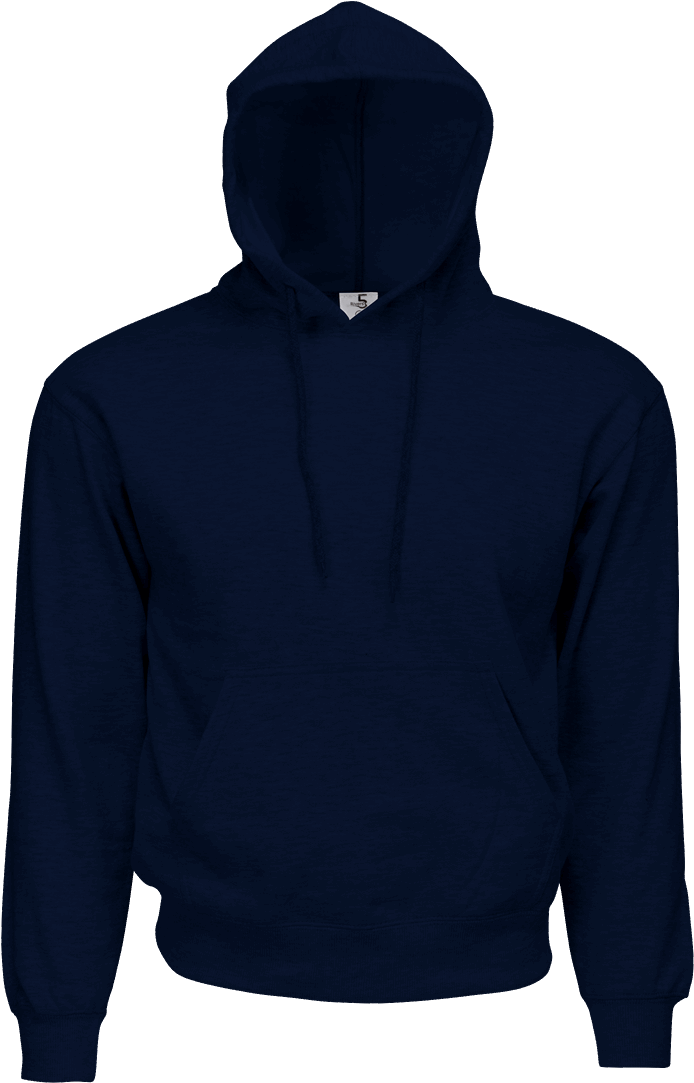 Fleece Pullover Hoodie - Dark Blue Hoodie Png (1112x1112), Png Download