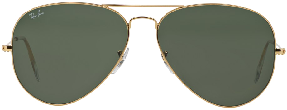 Ray Ban Png Hd Quality - Ray-ban Rb3025 001 Gold Aviator Sunglasses (920x575), Png Download