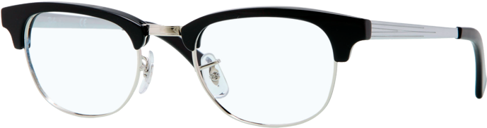 Aviator Sunglasses Ray-ban Wayfarer Carrera Sunglasses - Ray Ban Eyeglasses Rx 5294 2000 Black Silver 49mm (760x430), Png Download